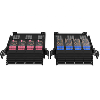Panel Patch serat optik Port 288 kualitas tinggi dengan LC/SC/ST/FC/MPO laci geser terbuat dari peralatan serat optik Spcc