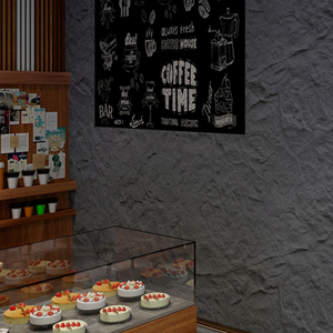 Piastrelle in Ceramica Flessibile Effetto Roccia Nera per Rivestimento Esterno - Product Image 5