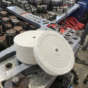 Tampons de polissage en laine extra épais de 6 pouces (70 plis) pour meuleuse d'établi avec trou de montage de 1/2 po - Product Image 3