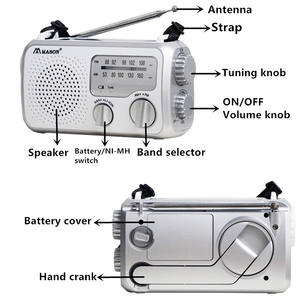 Комплект для выживания на открытом воздухе со светодиодной факелой IPX4, водонепроницаемое FM-радио, 2000 мАч, Портативное аварийное радио - Product Image 5