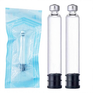Tube en verre recyclé écologique de 3 ml avec bouchon en aluminium et embout en caoutchouc, flacon vide pour stylo injecteur, idéal pour le stockage d'essences cosmétiques - Product Image 1