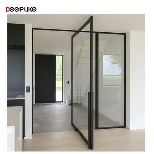 Porta Pivotante in Alluminio con Doppio Vetro per Villa, Nuovo Design <span class=keywords><strong>2026</strong></span>, Porta Pivotante Moderna per Casa e Uso Commerciale - Product Image 4