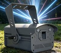 Proyector Láser de 10W para Exteriores, Impermeable, de Aleación de Aluminio, Regulable, con Efecto de Ondas de Agua, IP65, DMX512, RGB, para Iluminación Escénica y Cultural