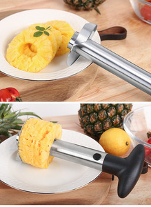 Outils de cuisine d'été populaires outils de cuisine bon marché en acier inoxydable manuel fruits ananas carottier trancheuse éplucheur d'ananas - Product Image 6