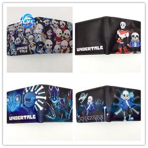 <span class=keywords><strong>เกม</strong></span>อนิเมะรอบตำนานภายใต้กระเป๋าสตางค์ <span class=keywords><strong>Undertale</strong></span> Sans โครงกระดูก PU สั้นชายและหญิงคลิปเปลี่ยน - Product Image 2