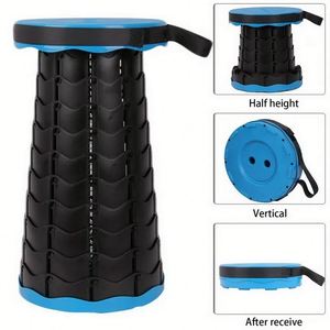 Tabouret télescopique compact et robuste, portable et pliable, pour le camping, usage intensif, professionnel, haute pression, universel - Product Image 4