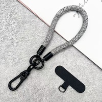 Portable Polyester Anti Perdu 8mm Dragonne Porte-clés Lanière Courte Couverture de Téléphone Dragonne Corde Chaîne