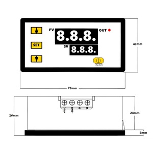 Contrôleur <span class=keywords><strong>de</strong></span> température numérique W3230, thermostat, AC 220V DC 12V 24V, affichage LED, régulateur <span class=keywords><strong>de</strong></span> chauffage et <span class=keywords><strong>de</strong></span> refroidissement pour incubateur, aquarium - Product Image 5