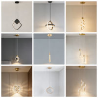 Luminaire suspendu LED moderne minimaliste, unique, élégant et créatif pour salle à manger, chambre à coucher, salon