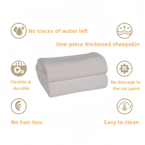 Tùy Chỉnh Dày Chamois Da Da Cừu Làm Sạch Khăn Đồng Bằng Vải Da Lộn Cho Đồ Nội Thất Nhà Chăm Sóc Xe Thiết Bị Nhà Bếp - Product Image 3