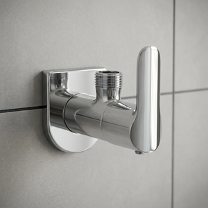 Grifo de agua fría y caliente con forma de ángel, cromado, duradero, para montar en la pared, grifo para lavabo de baño, lavadora, grado industrial - Product Image 2