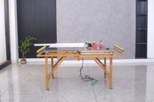 Table de scie pliante portable |   <span class=keywords><strong>Banc</strong></span> de travail multifonctionnel pour le bricolage en bois pour l'atelier à domicile - Product Image 4