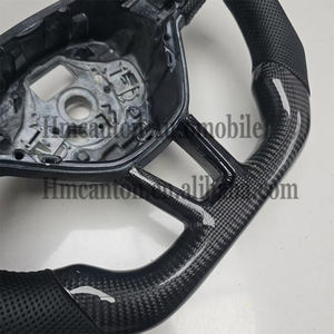 Volant de voiture en cuir perforé en fibre de carbone pour Skoda Octavia – Offre spéciale - Product Image 2