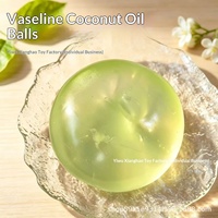 Balle Squishy en PVC Faite à la Main, Style Peau Glacée Mate, à Rebond Lent, Parfumée au Sucre de Malt et à l'Huile de Coco, pour Fêtes, Transfrontalière