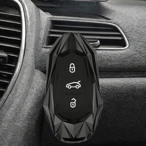 Étui de clé de voiture en alliage de zinc géométrique pour Peugeot 208 308 T9 508 2008 Citroën C4 Opel Corsa Crossland X - Product Image 3