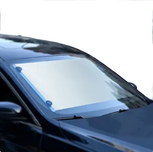 Vente en gros 20 pièces/Ctn pare-soleil rétractable automatique de voiture couverture de fenêtre avant rideau en aluminium pour protection UV pare-soleil de fenêtre de voiture