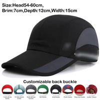 Gorra Deportiva Ligera de Secado Rápido para Correr al Aire Libre, Primavera/Verano, Accesorios Coloridos, Transpirable, de 5 Paneles, para Adultos