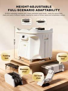 Équipement de spa capillaire japonais, lit portable, hauteur réglable, circulation d'eau, économie d'énergie de 58% (1600W), <span class=keywords><strong>protection</strong></span> IPX4 - Product Image 2