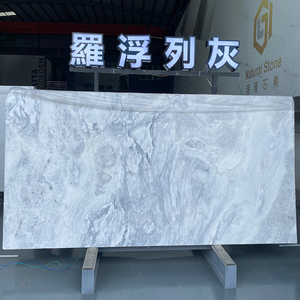 Losa de mármol gris plateado de lujo natural para azulejos de suelo, revestimiento de pared, encimera de isla de cocina, tocador de mármol, mesa de mármol - Product Image 4