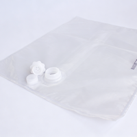 Sac en plastique transparent robuste en gros avec options de valves multiples pour le stockage commercial de vin, de jus et de liquides industriels