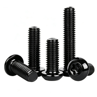 Vis à tête bouton Torx inviolables en acier inoxydable 304 ISO7380, plaquées zinc noir, vente en gros