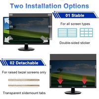 Filtre de protection d'écran anti-espion bidirectionnel pour vue latérale, anti-UV, anti-rayures pour moniteur ASUS 23,8 pouces 16:9