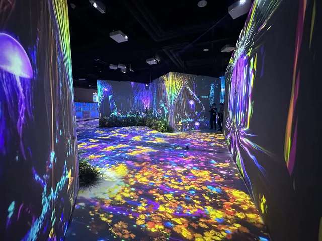 360 Interactive Wall Virtual Reality Projector 3d Holographic Projection Immersive Projection Customized Mapping for Museum