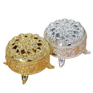 Luoshan – conteneur de <span class=keywords><strong>dragées</strong></span> en plastique, boîte en plastique Oriental, brûleur d'encens forme or argent, boîte de <span class=keywords><strong>dragées</strong></span> poitrine orientale, vente en gros - Product Image 5