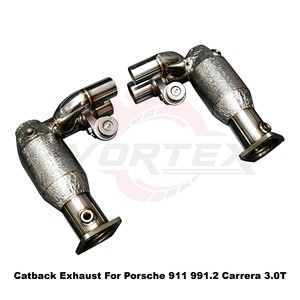 Vortex Performance Stainless Steel Catback <b>Exhaust</b> For Porsche 911 991.2 Carrera 3.0T 2015-2018 Racing Tuning - Product Image 5