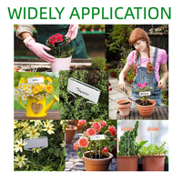 Étiquettes de plantes en acier inoxydable Marqueurs de pantalons en métal résistant aux intempéries pour le jardin Plantation réutilisable Semis de pieu Signes Étiquettes d'extérieur