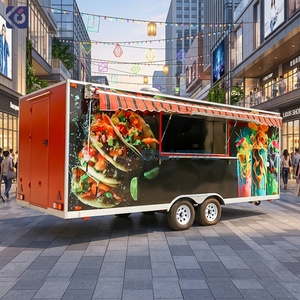 Remorque alimentaire carrée standard CAMPTRL USA, remorque de restauration mobile entièrement équipée, cuisine mobile, camion de restauration BBQ - Product Image 1