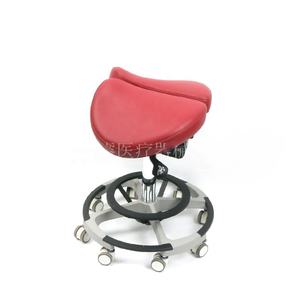 Asiento de Silla Dental Tipo Sillín, Accesorios para Taburete, Taburete Giratorio Elevable de Metal - Product Image 3