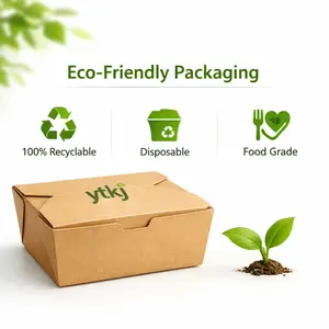 Scatola per Imballaggio Alimentare Personalizzata, Ecologica e Monouso per Snack, Torte, <span class=keywords><strong>Pizza</strong></span>, Panini e Pane - Product Image 4