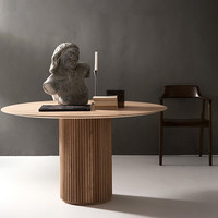 Fabrikneuer Luxuriöser Moderner Konvertierbarer Runder Massivholz-Kaffee-Esstisch für Wohnzimmer und Hochzeit