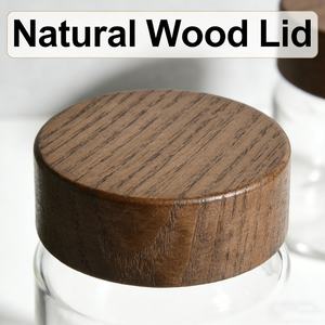 Unique Shape 15g 30g 50g Amber Olive Green Slant Shoulder Cosmetic Cream <b>Jar</b> Wide Mouth <b>Glass</b> <b>Jar</b> <b>with</b> <b>Wood</b> Screw <b>Lid</b> - Product Image 6