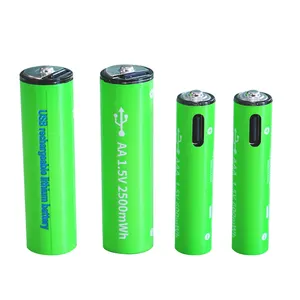 Best Selling 2500mWh 1.5v Aa Lithium Rechargeable Battery