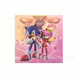 Juego <span class=keywords><strong>de</strong></span> Vajilla Desechable con Diseño <span class=keywords><strong>de</strong></span> <span class=keywords><strong>Sonic</strong></span> Rosa para Fiestas Infantiles, Celebraciones <span class=keywords><strong>de</strong></span> Cumpleaños, Eventos Divertidos - Product Image 3