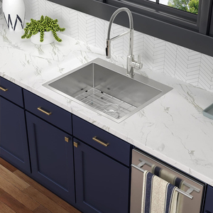 Vendita calda dimensione 25 "fatto a mano Design moderno 304 In acciaio inox Drop-In <span class=keywords><strong>lavello</strong></span> da <span class=keywords><strong>cucina</strong></span> per <span class=keywords><strong>cucina</strong></span> lavanderia Bar - Product Image 5