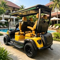 Carrito de Golf Eléctrico de Lujo de 4 Plazas, Personalizable, Todoterreno