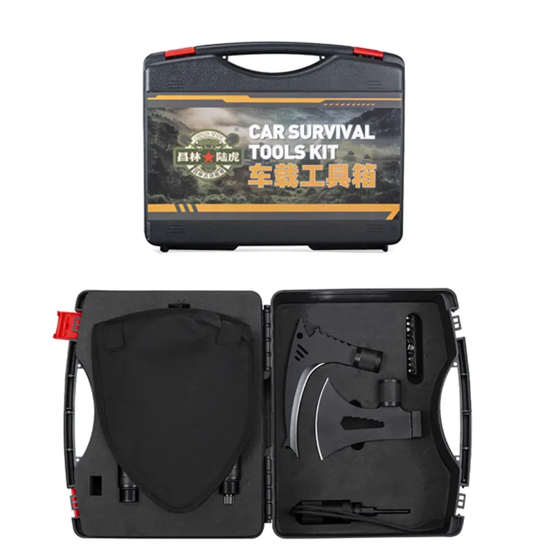 Kit de sécurité pour voiture d'urgence pour l'extérieur-Kits de sécurité pour voitures, Kit d'outils pour voiture Pelle de survie pliante