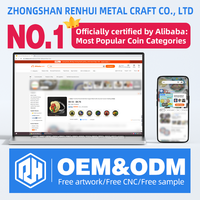 RENHUI Ocean Texas A&M Monedas Conmemorativas Personalizadas de Metal y Cristal con Código QR, Árbol de la Vida Motivacional y Corazón