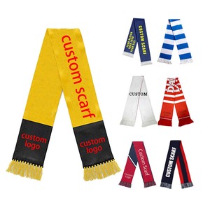 Bufanda de fútbol personalizada Gahumi borla nuevo modelo suministro directo de fábrica bufanda tradicional de equipos de costura confiables chal tamaño personalizado - Product Image 2
