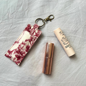 Estuche portátil de algodón para labiales con llavero, bolsa de almacenamiento para labiales de exterior, fácil de anclar, funda para labiales. - Product Image 5