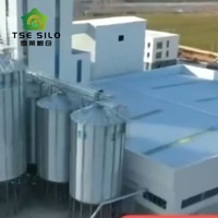 Silo à grains galvanisé avec fond conique pour un déchargement rapide et complet des matériaux