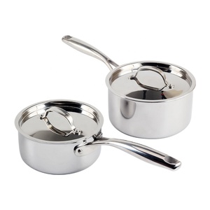 Cacerola de Acero Inoxidable de Triple Capa con Tapa, Olla para Salsas, Apta para Cocina de Inducción - Product Image 5