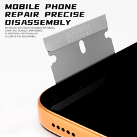LUOWEI LW-110 Lame haute résistance 100 pièces en acier inoxydable, grattoir pour enlever la colle, pour la réparation de la carte mère du téléphone, réparation de circuits imprimés