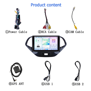 Sistema Audio per Auto Android 15 di Ultima Generazione, Schermo IPS, Octa Core, Navigazione GPS da 9 Pollici, Lettore MP5 per Auto con DSP per Ford <span class=keywords><strong>Figo</strong></span> 2015-2018 - Product Image 5