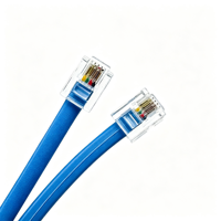 Cable Ethernet UTP RJ45 CAT6A Premium con Doble Blindaje de Aluminio y Cobre Libre de Oxígeno para Racks de Centros de Datos de Alta Velocidad de 10 Gbps