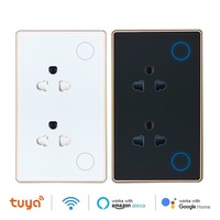 Exportation exclusive pour TUYA WiFi pour prise intelligente 10A avec cadre en aluminium, normes américaines, thaïlandaises, philippiniennes et sud-américaines