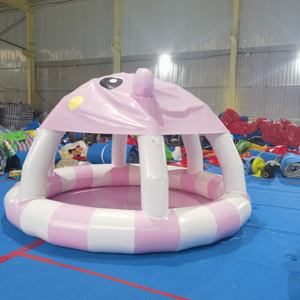 <span class=keywords><strong>Piscine</strong></span> gonflable pour enfant en PVC de haute qualité, personnalisée, pour l'intérieur et l'extérieur, petite <span class=keywords><strong>piscine</strong></span> en forme d'ours rose - Product Image 2